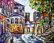 Beautiful Lisbon Painting by Mirek Kuzniar Beautiful Lisbon Painting by Mirek Kuzniar