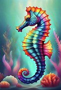 Beautiful seahorse Digital Art by Robert Darin Beautiful seahorse Digital Art by Robert Darin
