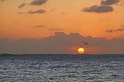 Beautiful Sunset over Grace Bay Beach in Turks and Caicos Providenciales Photograph by Toby McGuire