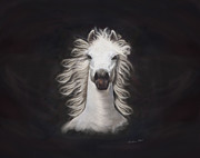 Beautiful White Horse Digital Art by Constance Woods Beautiful White Horse Digital Art by Constance Woods