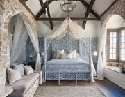 Bedroom With Gauze Curtains Digital Art by Eris And AI Bedroom With Gauze Curtains Digital Art by Eris And AI
