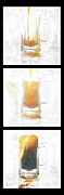 Beer Pour Series of 3 Images Photograph by Sharon Popek