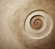Beige and Brown Spirals - Beige and Brown Art Painting by Lourry Legarde Beige and Brown Spirals - Beige and Brown Art Painting by Lourry Legarde