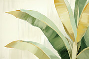 Beige and Green Art Painting by Lourry Legarde Beige and Green Art Painting by Lourry Legarde