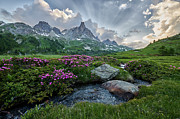 Below the God Rays in the Alps Photograph by Jon Glaser