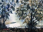 Bend in the River Esk Painting by Glenn Marshall