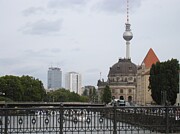 Berlin's Iconic Skyline, TV Tower and Riverfront Landscape Photograph by Travel Essayist Berlin's Iconic Skyline, TV Tower and Riverfront Landscape Photograph by Travel Essayist