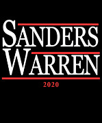 Bernie Sanders Elizabeth Warren 2020 Digital Art by Flippin Sweet Gear