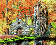 Berry College - The Old Mill Mixed Media by Mark Tisdale