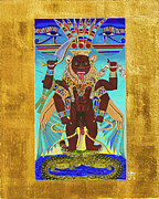 Bes the Magical Protector Mixed Media by Ptahmassu Nofra-Uaa