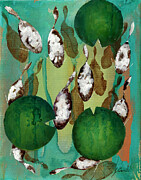Bianco Nero Verde Painting by Guido Borelli