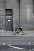 Bicycle - Minimalist Berlin Mitte Still Life Photograph by Matthias Hauser