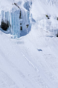 Big Air In Tuckerman Ravine. Photograph by Jeff Sinon