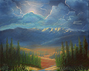 Big Sky over Bighorn Mountains, Wyoming Painting by Chance Kafka