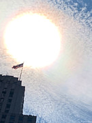 Big Sun and Flag Photograph by Margaret Emory Design Big Sun and Flag Photograph by Margaret Emory Design