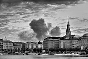Binnenalster Waterfront - Hamburg Photograph by Yvonne Johnstone