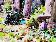 Bird Bath and More Photograph by Sandra Lee Scott
