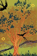 Bird Pair Digital Art by Angrulla MF
