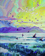 Birds of the Ebro River Valley Painting by Anastasia Trusova Birds of the Ebro River Valley Painting by Anastasia Trusova