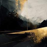 Black and Gold Odyssey Art Painting by Lourry Legarde Black and Gold Odyssey Art Painting by Lourry Legarde