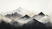 Black and Gray Modern Art Painting by Lourry Legarde