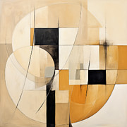 Black and Tan Abstract Art Painting by Lourry Legarde Black and Tan Abstract Art Painting by Lourry Legarde