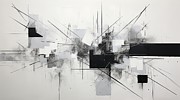 Black and White Art Captures the Urban Landscape Painting by Lourry Legarde Black and White Art Captures the Urban Landscape Painting by Lourry Legarde
