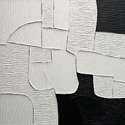 Black and White Enigma Painting by Lourry Legarde