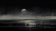 Black and White Landscape Art Painting by Lourry Legarde