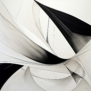 Black and White - Modern Zen Abstract Art Painting by Lourry Legarde Black and White - Modern Zen Abstract Art Painting by Lourry Legarde