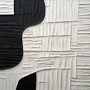Black Black Organic Forms on White Painting by Lourry Legarde Black Black Organic Forms on White Painting by Lourry Legarde