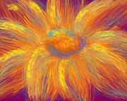 Black Eyed Susan Abstract Digital Art by Iris Richardson
