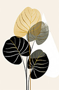 Black, Green and Yellow Art Painting by Lourry Legarde Black, Green and Yellow Art Painting by Lourry Legarde