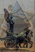 Blind leadin the blind as Imperial Degree Holds cart before thee horse council Digital Art by Claude Theriault