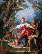 Blind Mans Buff by Jean Honore Fragonard 1752 Painting by Jean Honore Fragonard