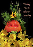 Bloomin' Nice Day Vegetable and Flower Art Photograph by Nancy Griswold Bloomin' Nice Day Vegetable and Flower Art Photograph by Nancy Griswold