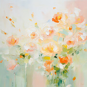 Blooming Dreams - Spring Abstract Art Painting by Lourry Legarde