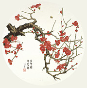 Blossoms of China - Plum Blossom Painting by Ren Yu