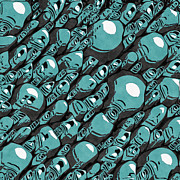 Blue And Grey Abstract Digital Art by Phil Perkins