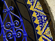 Blue and Yellow Entryway Photograph by Leslie Brashear
