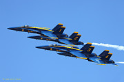 Blue Angels Diamond Photograph by Custom Aviation Art