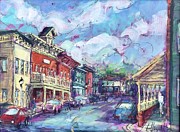Blue Collar Coffee Painting by Les Leffingwell