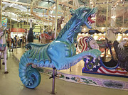 Blue Dragon On The Carousel Photograph by Robert Banach