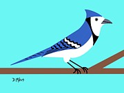 Blue Jay  Digital Art by Donna Mibus