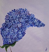 Blue Lilac Painting by Jose Soto Blue Lilac Painting by Jose Soto