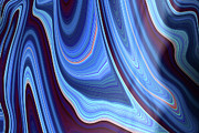 Blue Marble Canyon Abstract  Digital Art by Shelli Fitzpatrick