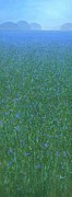 Blue Meadow 2 Painting by Steve Mitchell