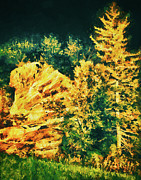 Blue Ridge Autumn Night FX Digital Art by Dan Carmichael Blue Ridge Autumn Night FX Digital Art by Dan Carmichael