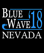 Blue Wave NEVADA Vote Democrat Digital Art by Flippin Sweet Gear