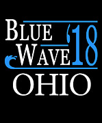 Blue Wave OHIO Vote Democrat Digital Art by Flippin Sweet Gear